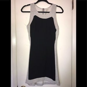 Sweater dress black and gray